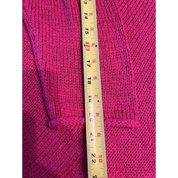 Lauren Ralph Lauren Sweater Womens 2X Plus Blue Cable Knit Shoulder Buttons - Picture 6 of 7